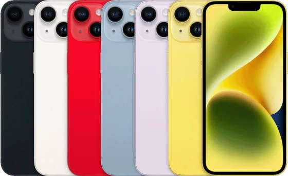Apple's product photograph of the iPhone 14