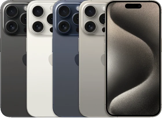 Apple's product photograph of the iPhone 15 Pro