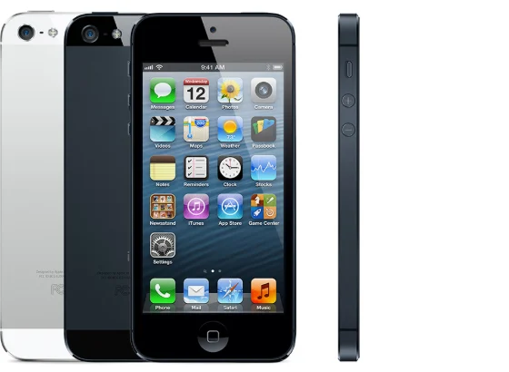 Apple's product photograph of the iPhone 5